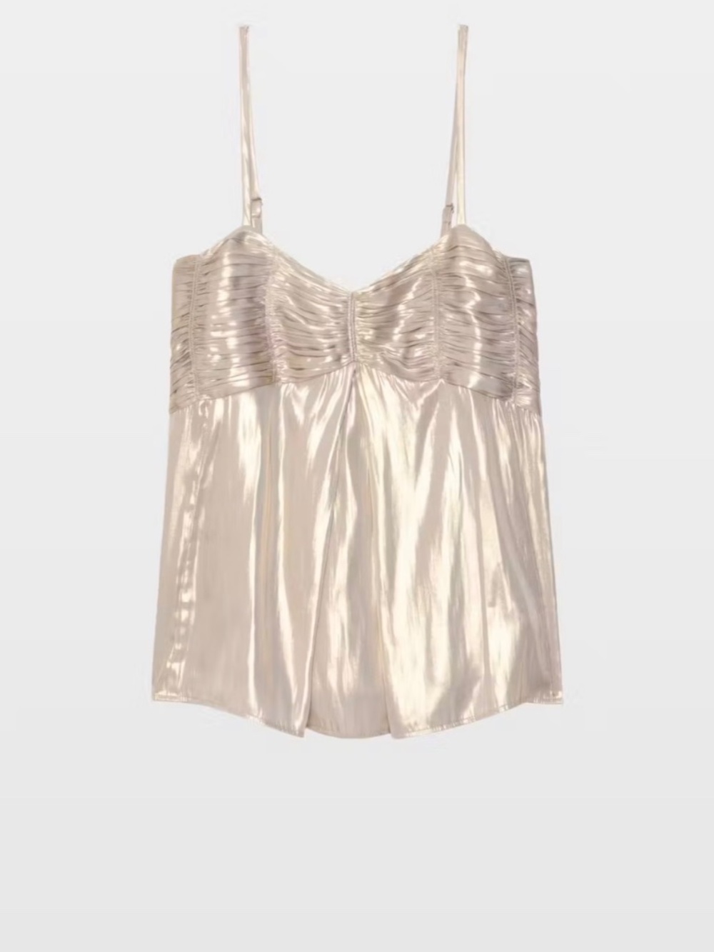 ZAdig & Voltaire Cippie Satin Camisole Gold Size S